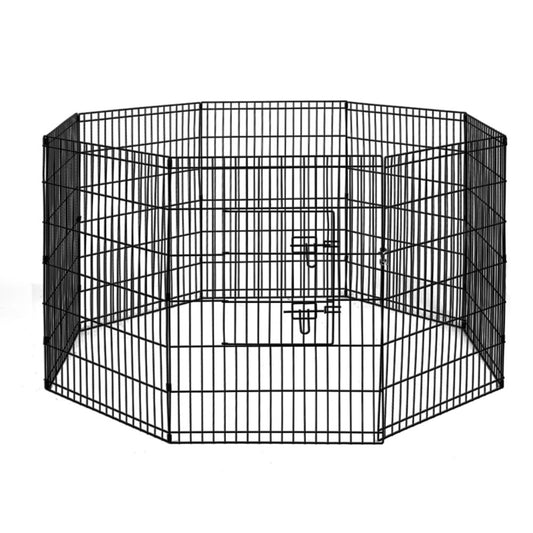 2X36" 8 Panel Dog Playpen Pet Fence Exercise Cage Enclosure Play Pen
