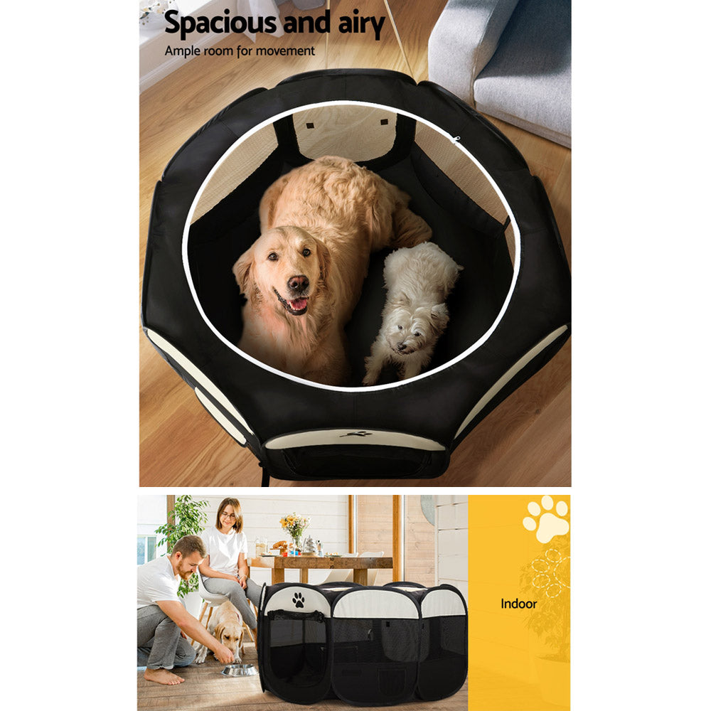Dog Playpen Tent Pet Crate Fence 3Xl Enclosure