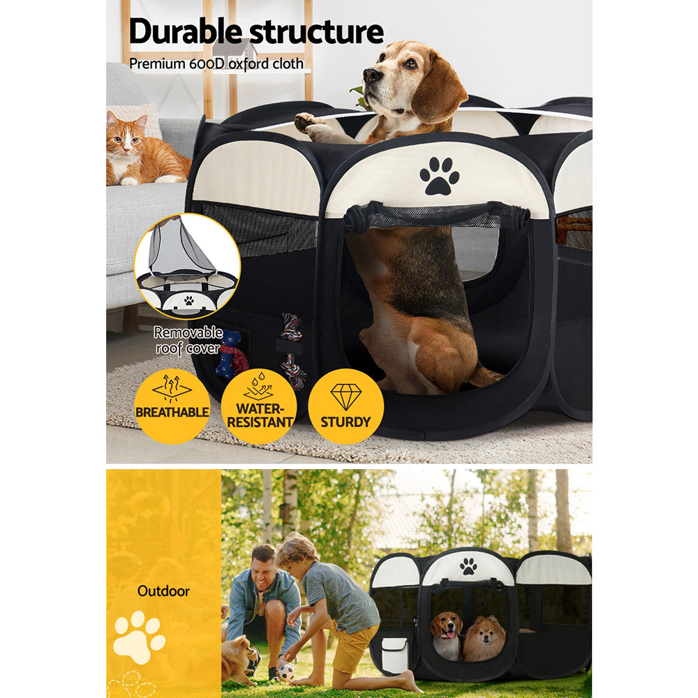 Dog Playpen Tent Pet Crate Fence 3Xl Enclosure