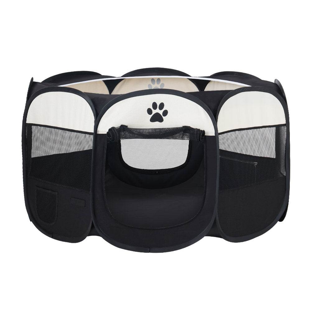 Pet Dog Playpen Enclosure Crate 8 Panel Play Pen Tent Bag Fence Puppy Xl