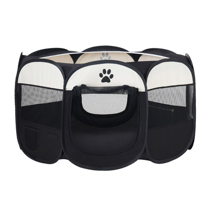 Pet Dog Playpen Enclosure Crate 8 Panel Play Pen Tent Bag Fence Puppy Xl