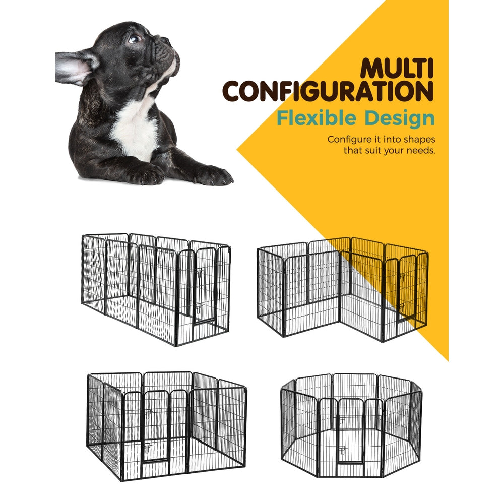 Pet Playpen Dog Playpen 40" 8 Panel Puppy Enclosure Fence Cage