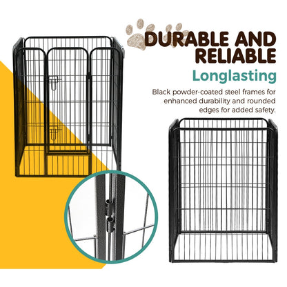 Pet Playpen Dog Playpen 40" 8 Panel Puppy Enclosure Fence Cage