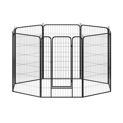 Pet Dog Playpen 48" Enclosure 8 Panel Cage Kennel Puppy Fence Play Pen