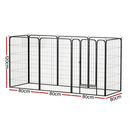 Pet Dog Playpen 48" Enclosure 8 Panel Cage Kennel Puppy Fence Play Pen
