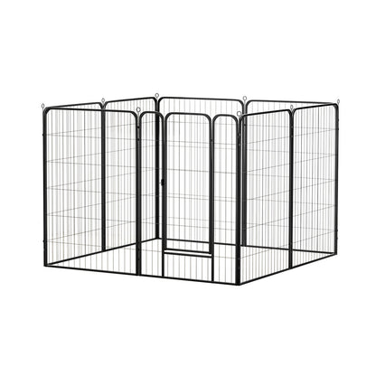 Pet Dog Playpen 48" Enclosure 8 Panel Cage Kennel Puppy Fence Play Pen