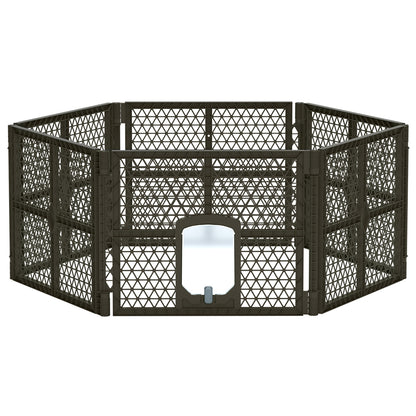 Dog Playpen Enclosure 6 Panel Pet Fence Plastic Play Pen
