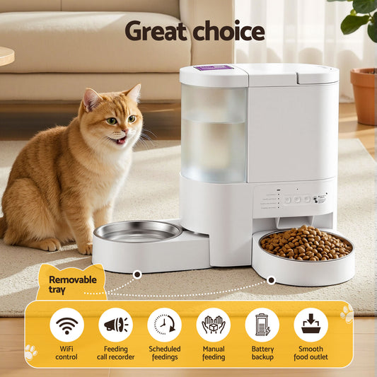 Smart WiFi Pet Feeder Water Dispenser 4L | HomeAndLiving