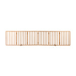 Alopet Wooden Pet Gate Dog Fence Indoor Stair Barrier 6 Panels Natural