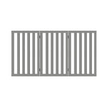 Wooden Pet Gate Dog Fence 3 Panels 80cm Grey