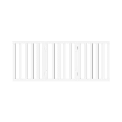 Wooden Pet Gate Dog Fence Safety Stair Barrier Security Door 3 Panels