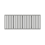 Wooden Pet Gate Dog Fence 4 Panels 80cm Grey