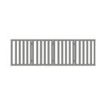 Wooden Pet Gate Dog Fence 4 Panels 80cm Grey