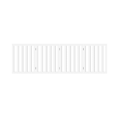 Wooden Pet Gate Dog Fence Safety Stair Barrier Security Door 4 Panels