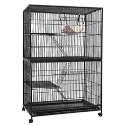 Rabbit Cage 142Cm Hutch 4 Level Bird Guinea Pig Ferret