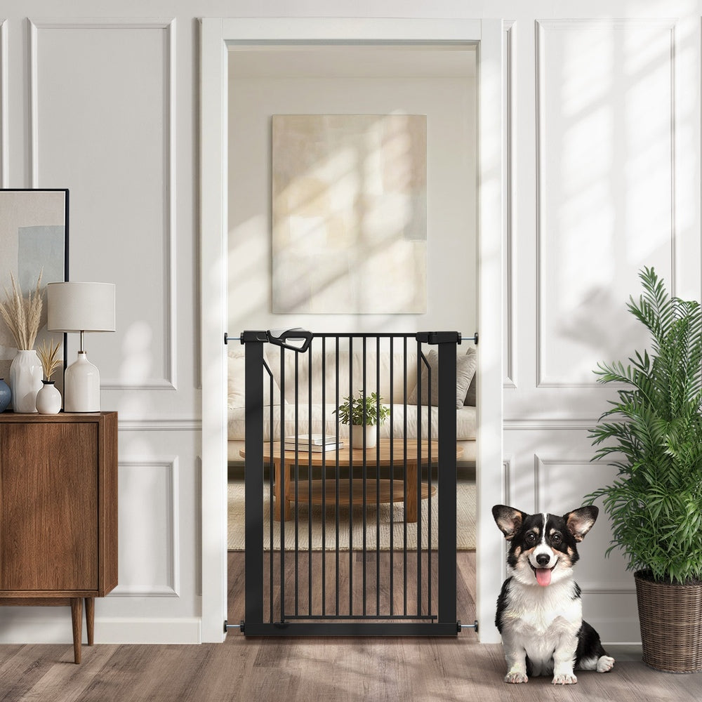 Retractable Pet Safety Gate 120cm Black | HomeAndLiving