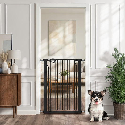 Retractable Pet Safety Gate 120cm Black | HomeAndLiving