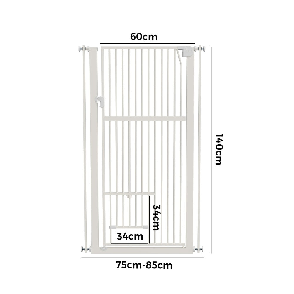 Retractable Pet Gate 143cm Walk-Through Door | HomeAndLiving