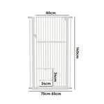 Retractable Pet Gate 143cm Walk-Through Door | HomeAndLiving