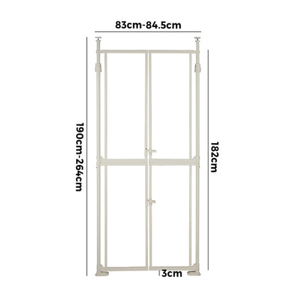 Extra Tall Retractable Pet Gate 190-264cm | HomeAndLiving