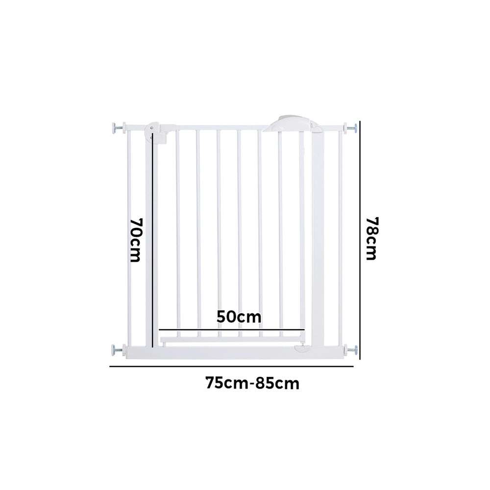 Retractable Pet Safety Gate 78cm Dog Cat | HomeAndLiving