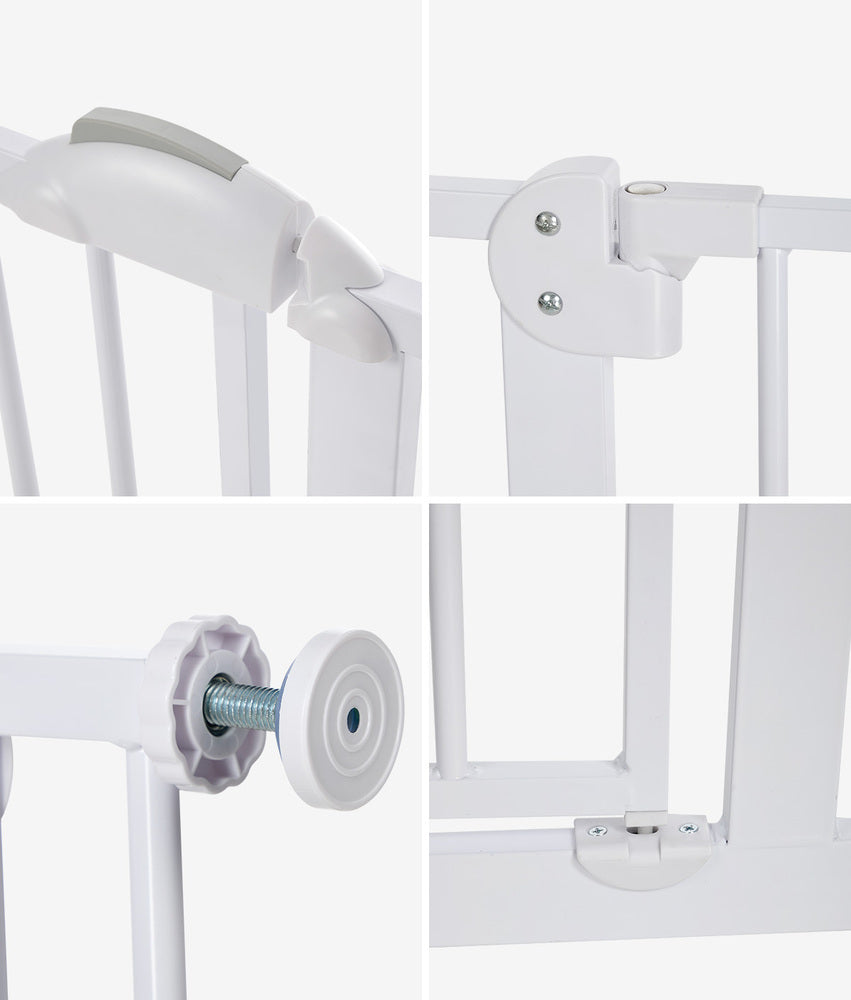 Retractable Pet Safety Gate 78cm Dog Cat | HomeAndLiving