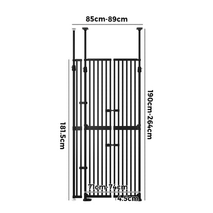 Retractable Pet Gate Extra Tall 190-264cm | HomeAndLiving - 7
