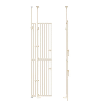 190cm-264cm Retractable Gate Pet Dog Cat Extra Tall Fence White
