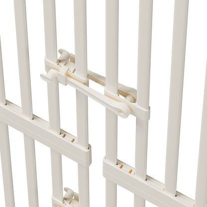 190cm-264cm Retractable Gate Pet Dog Cat Extra Tall Fence White