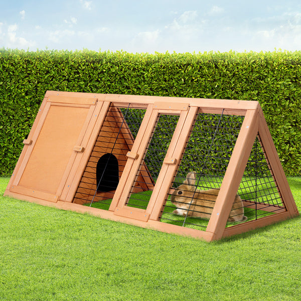  Large Rabbit Hutch 119X51X44Cm Chicken Coop With Run