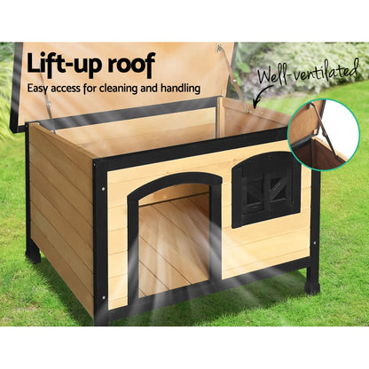 Large Wooden Dog Kennel Indoor/Outdoor Pet Crate