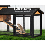 Pet Rabbit Hutch Hutches Large Metal Run Wooden Cage Waterproof Outdoor