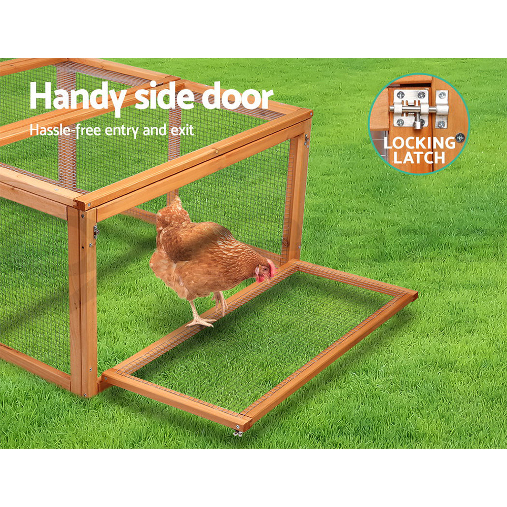 Xl Chicken Coop Rabbit Hutch 180Cm Wooden House With Run