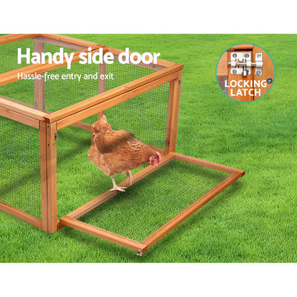 Xl Chicken Coop Rabbit Hutch 180Cm Wooden House With Run