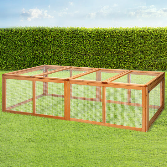 Xl Chicken Coop Rabbit Hutch 180Cm Wooden House With Run