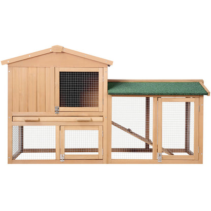 Large Chicken Coop Rabbit Hutch 138X44X85Cm Outdoor Cage
