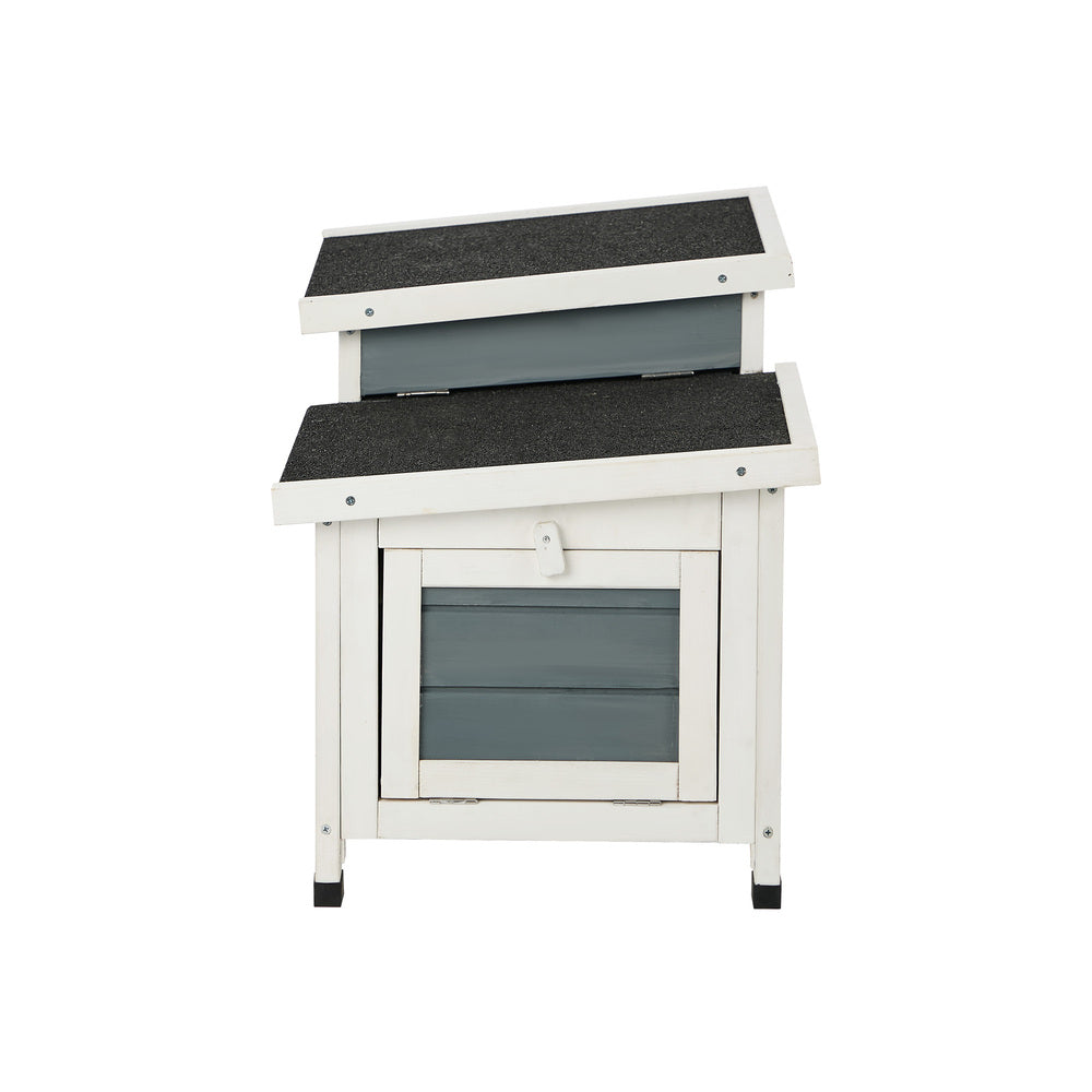 Outdoor Rabbit And Cat Hutch Wooden Coop House Enclosure