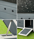 Outdoor Rabbit And Cat Hutch Wooden Coop House Enclosure