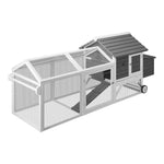 Versatile Chicken Coop and Rabbit Hutch Combo: Spacious Shelter for Pets