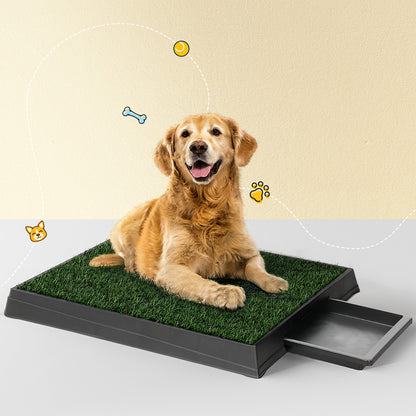 Training Pad Portable Dog Potty with Grass Mat