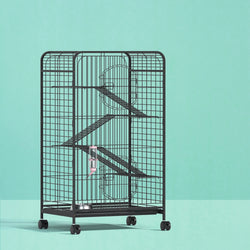 Rabbit Cage Indoor Hutch Guinea Pig Bird Ferret Cat Hamster 110Cm 4 Level