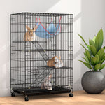 Rabbit Cage 100Cm Hutch 3 Level Indoor Guinea Pig Ferret
