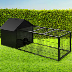 Rabbit Cage Hutch 162X60Cm Enclosure Metal
