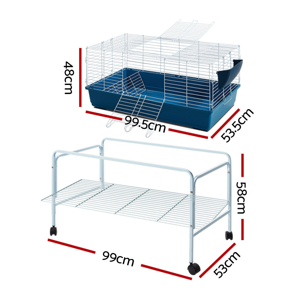 Rabbit Cage Hutch 106Cm Indoor Enclosure Carrier