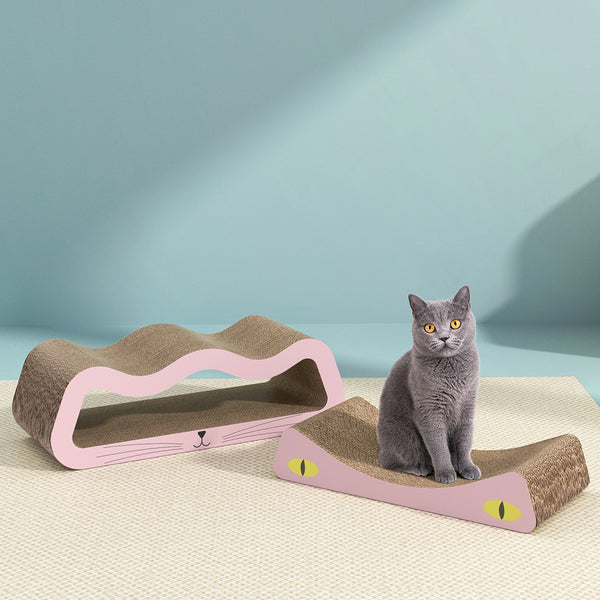  Cat Scratching Board Scratcher Cardboard Kitten Indoor Climbing Pad Catnip