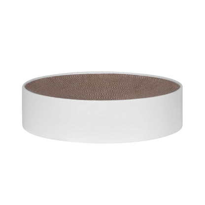 Cat Scratching Board Scratcher Cardboard Kitten Indoor Round Bed Catnip