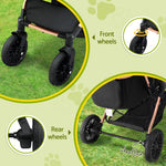 Pet Dog Stroller Pram Large Cat Carrier Travel Pushchair Foldable 4 Wheels