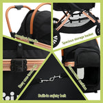 Pet Dog Stroller Pram Large Cat Carrier Travel Pushchair Foldable 4 Wheels