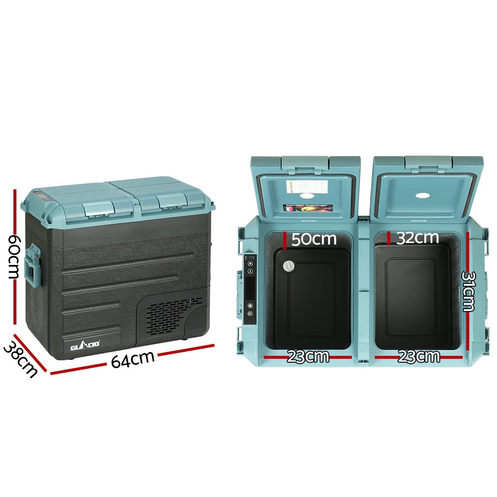 60L Portable Fridge Freezer Fridges Cooler Camping 12V/24V/240V Caravan