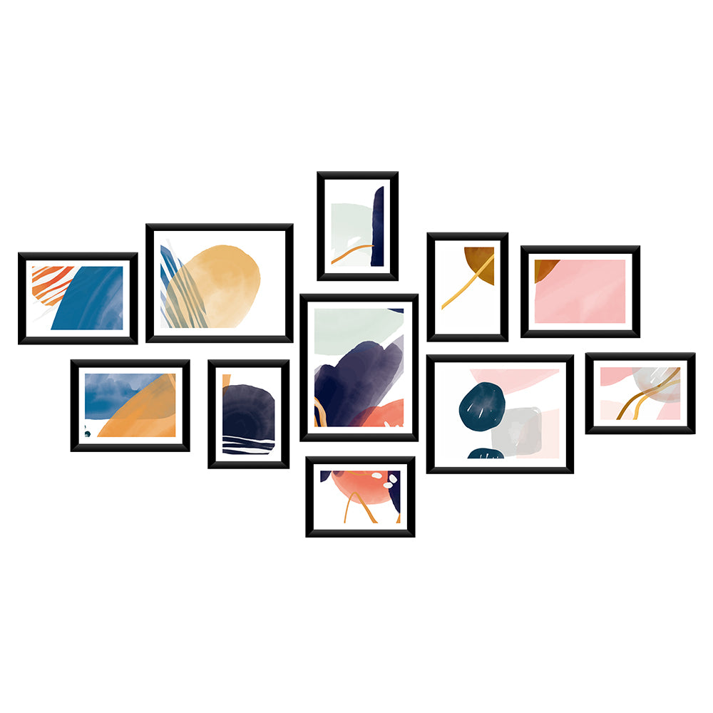 Photo Frames Art Holder 11Pcs 5X7" 6X8" 8X10" Black